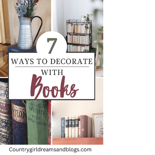 7 Ways to decorate with Books