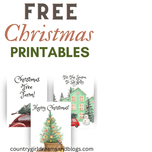 Watercolor Christmas Printables