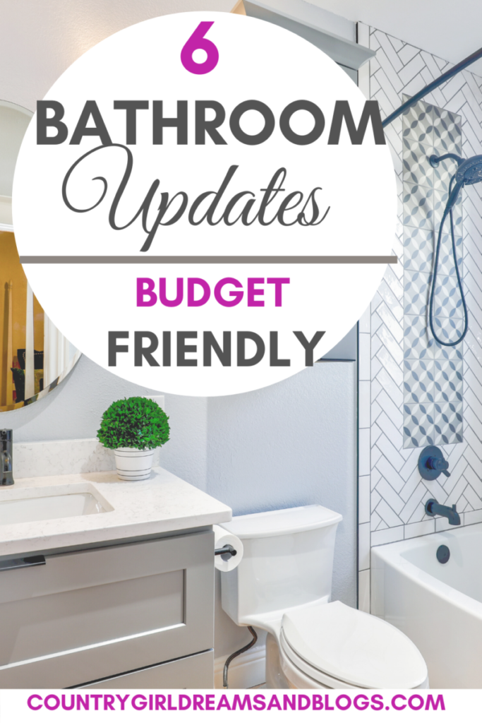 bathroom updates on a budget